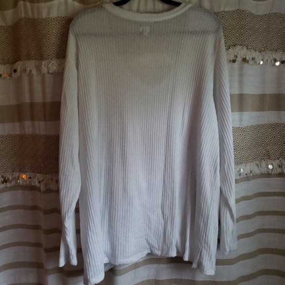 True Craft | Knotted Front Waffle Knit Light Shirt - Picture 2 of 5